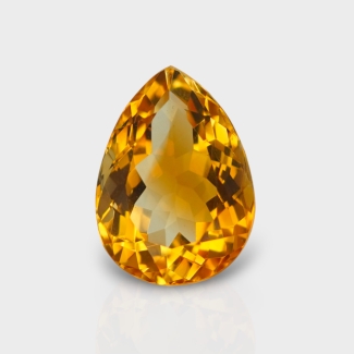 Citrine 14.35x10.40mm Faceted Pear AA Loose Gemstone - 181477