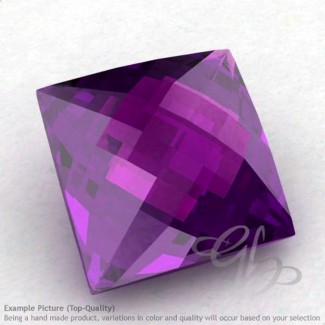 African Amethyst Square Shape Calibrated Briolettes