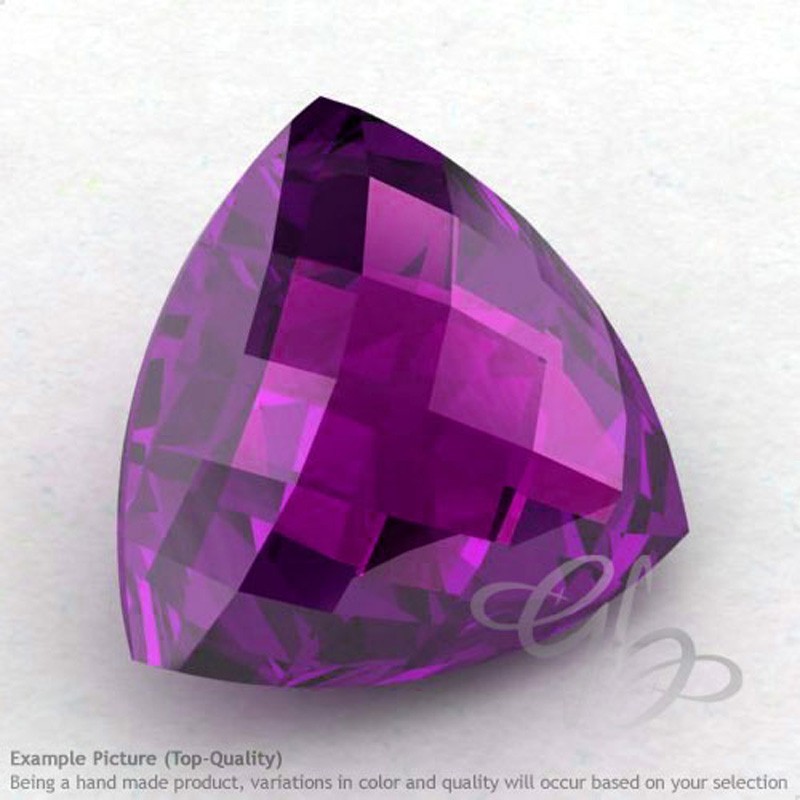 African Amethyst Trillion Shape Calibrated Briolettes
