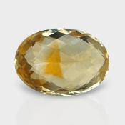 Citrine 20x14mm Checkerboard Oval AA Loose Gemstone - 181533