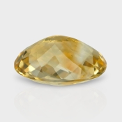 Citrine 20x14mm Checkerboard Oval AA Loose Gemstone - 181533