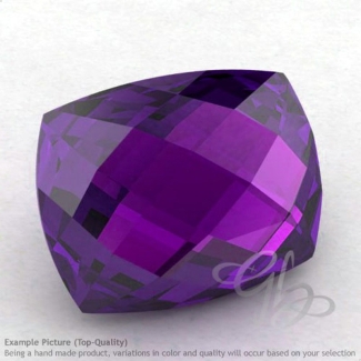 African Amethyst Cushion Shape Calibrated Briolettes
