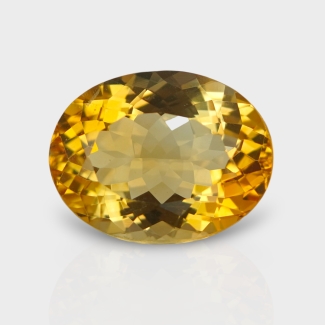 Citrine 16.90x13.05mm Faceted Oval AA Loose Gemstone - 181541