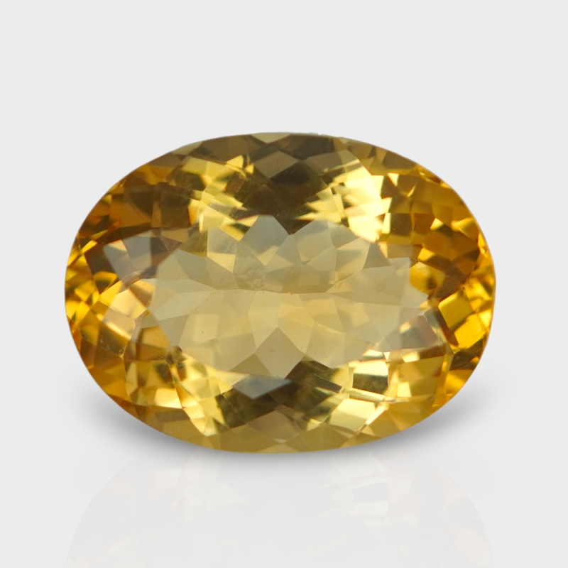 Citrine 19.25x14.30mm Faceted Oval AA Loose Gemstone - 181549