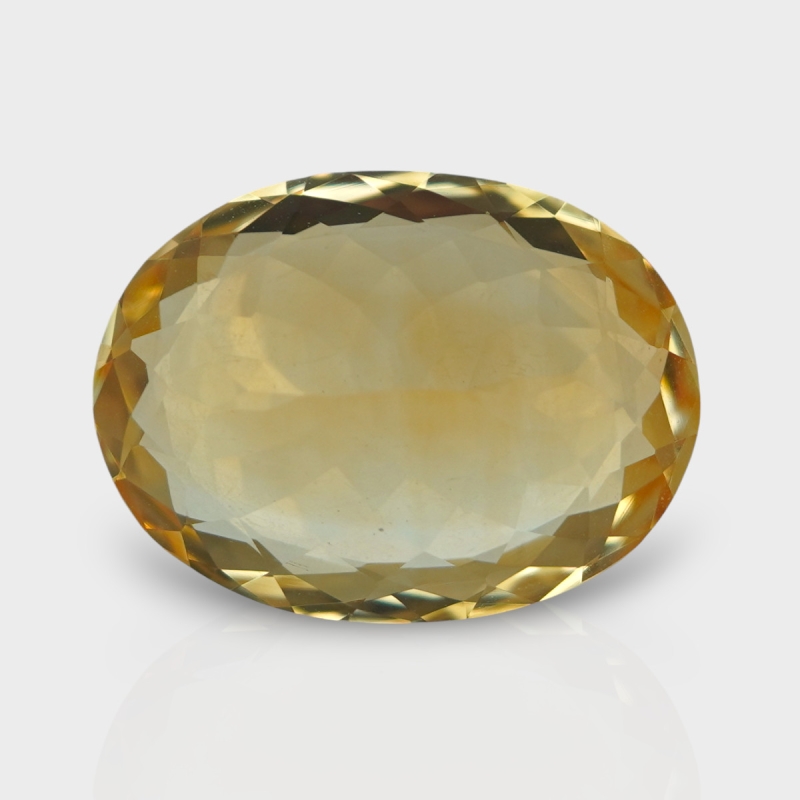 Citrine 19.25x14.30mm Faceted Oval AA Loose Gemstone - 181549