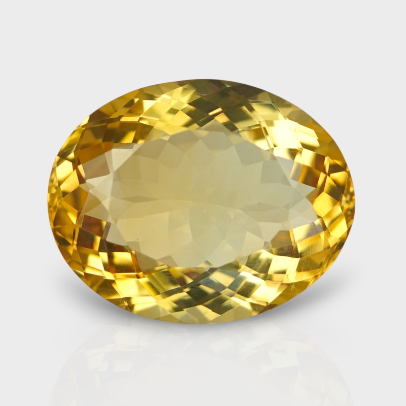 Citrine 20.40x16.20mm Faceted Oval AA Loose Gemstone - 181550