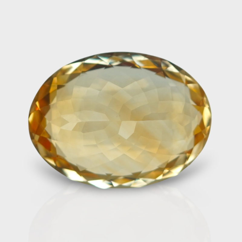 Citrine 21.70x16.20mm Faceted Oval AA Loose Gemstone - 181560