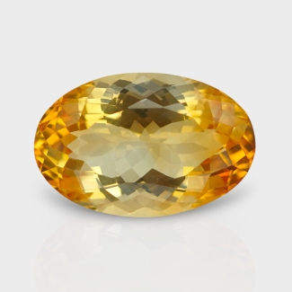 Citrine 20.40x13.40mm Faceted Oval AA+ Loose Gemstone - 181561
