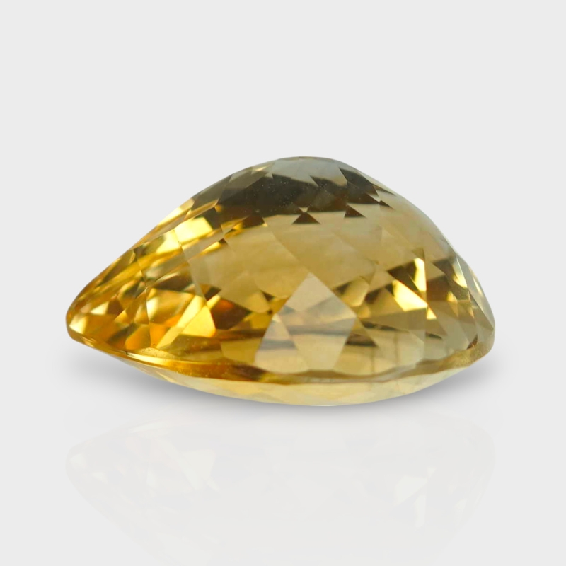 Citrine 17.30x14.15mm Faceted Pear AA Loose Gemstone - 180530