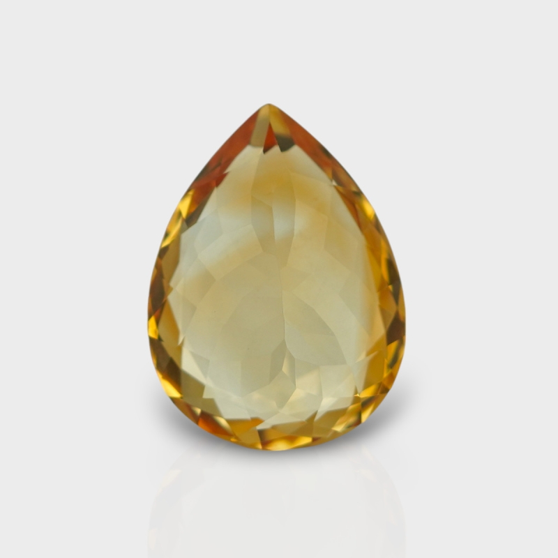Citrine 17.20x12.80mm Faceted Pear AA Loose Gemstone - 180538