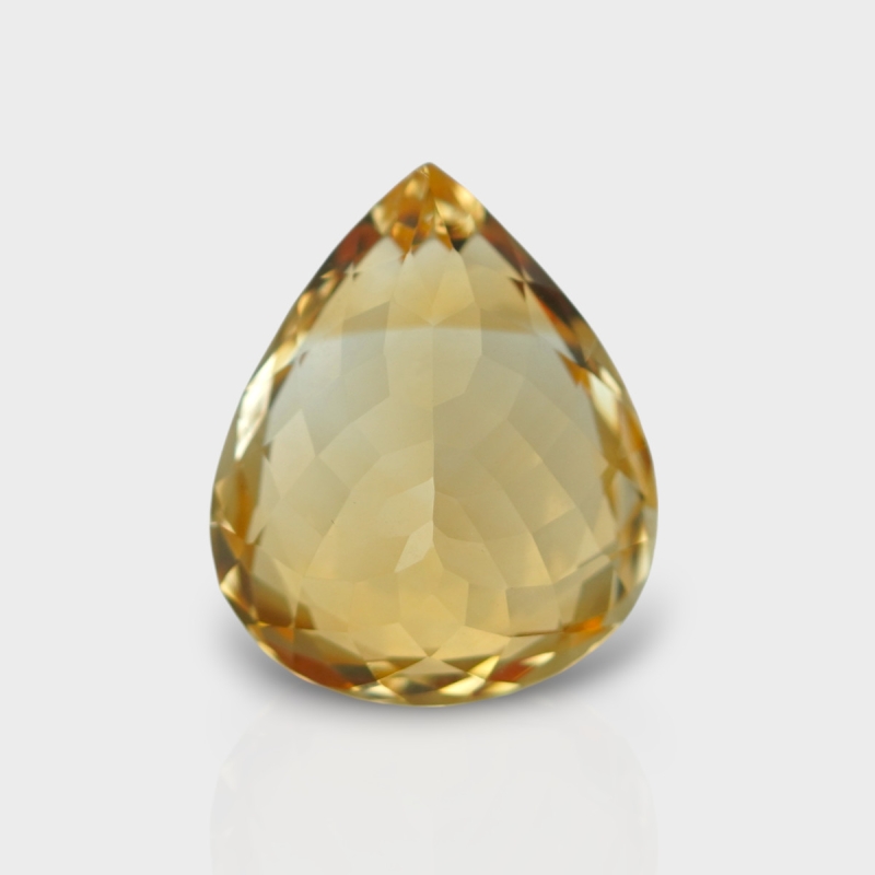Citrine 19.65x16.20mm Faceted Pear AA Loose Gemstone - 180545