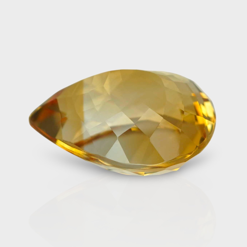Citrine 19.65x16.20mm Faceted Pear AA Loose Gemstone - 180545