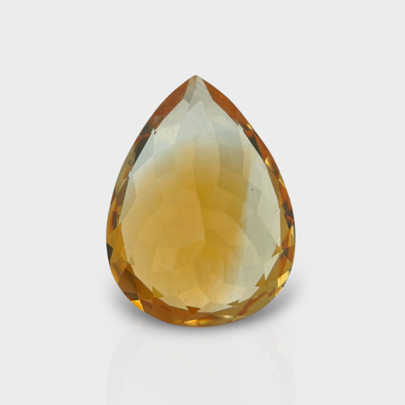 Citrine 16.25x12.25mm Faceted Pear AAA Loose Gemstone - 180577