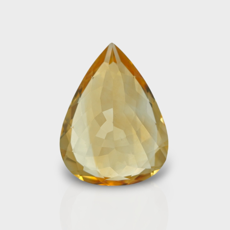 Citrine 18.35x14mm Faceted Pear AA Loose Gemstone - 180581