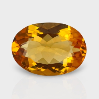 Citrine 15.25x10.80mm Faceted Oval AA+ Loose Gemstone - 181490