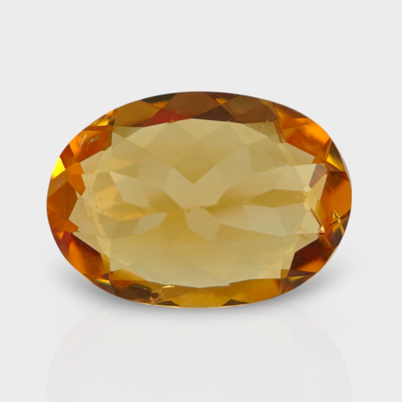 Citrine 15.25x10.80mm Faceted Oval AA+ Loose Gemstone - 181490