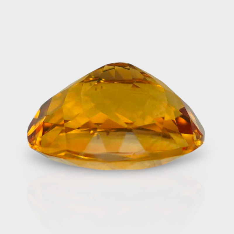 Citrine 12.20x10.20mm Faceted Oval AAA Loose Gemstone - 181491