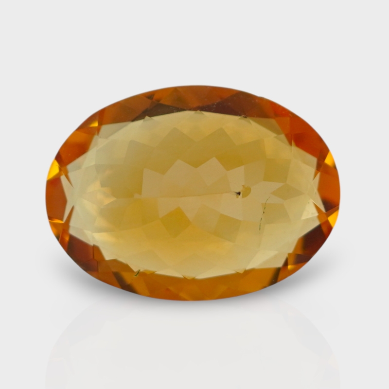 Citrine 16.15x11.80mm Faceted Oval AA+ Loose Gemstone - 181492
