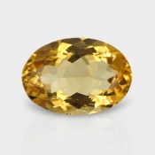 Citrine 15.05x10.55mm Faceted Oval AA Loose Gemstone - 181496