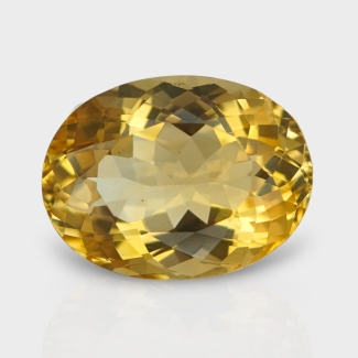 Citrine 18.40x13.85mm Faceted Oval AA Loose Gemstone - 181499
