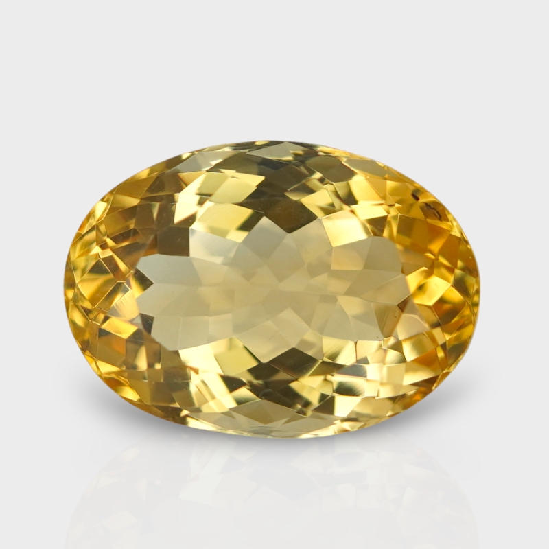 Citrine 18.55x13.25mm Faceted Oval AA Loose Gemstone - 181500