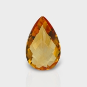 Citrine 18.30x11.50mm Checkerboard Pear AAA Loose Gemstone - 181510