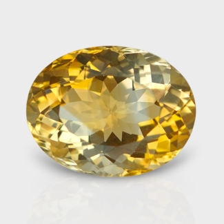 Citrine 18.50x14.30mm Faceted Oval AA Loose Gemstone - 181542