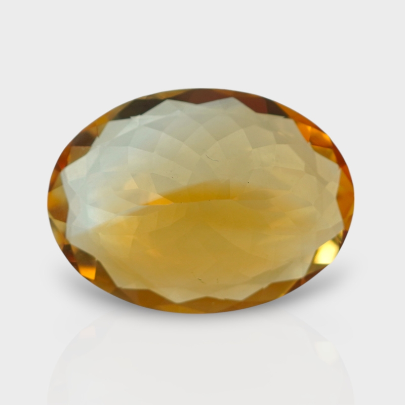 Citrine 21.15x15.50mm Faceted Oval AAA Loose Gemstone - 181543