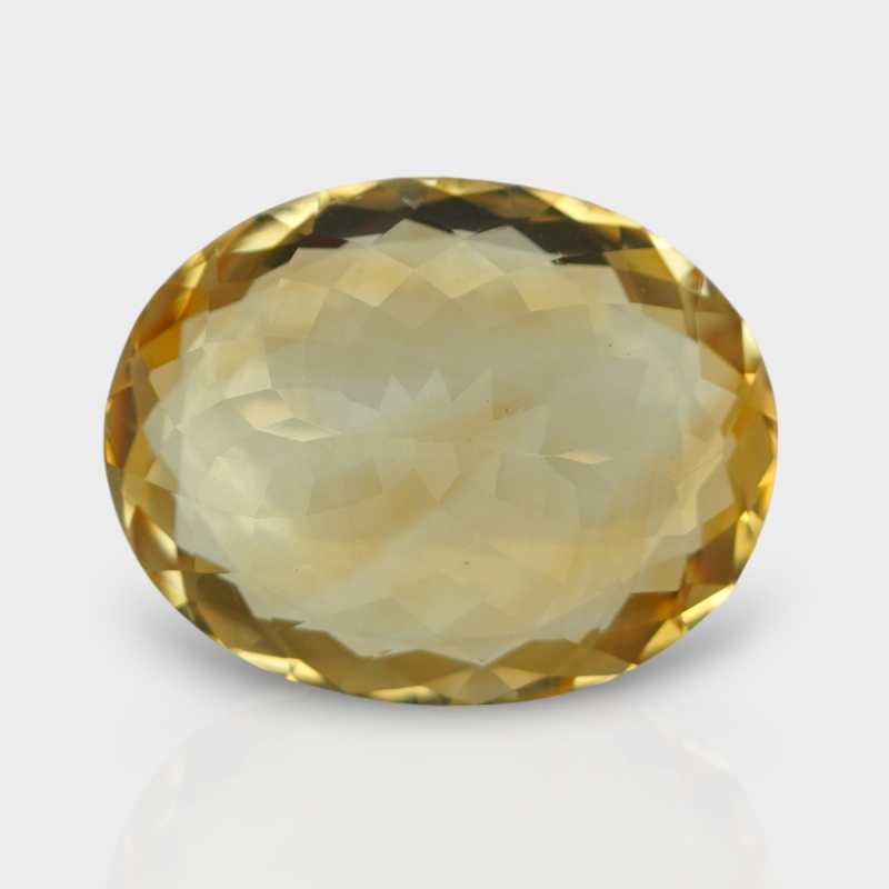 Citrine 21.05x16.55mm Faceted Oval AA Loose Gemstone - 181545