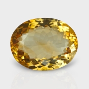 Citrine 21.05x16.55mm Faceted Oval AA Loose Gemstone - 181545