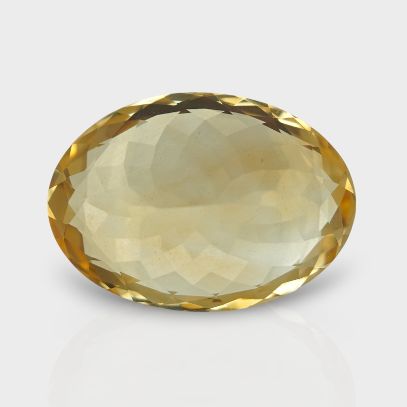 Citrine 21.70x15.50mm Faceted Oval AA Loose Gemstone - 181552