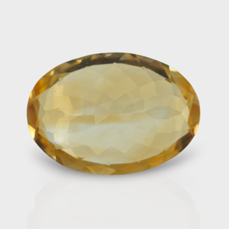 Citrine 19.75x13.95mm Faceted Oval AA Loose Gemstone - 181554