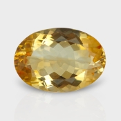 Citrine 19.75x13.95mm Faceted Oval AA Loose Gemstone - 181554