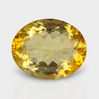 Citrine 18.80x15.40mm Faceted Oval AA Loose Gemstone - 181559