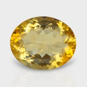 Citrine 18.80x15.40mm Faceted Oval AA Loose Gemstone - 181559