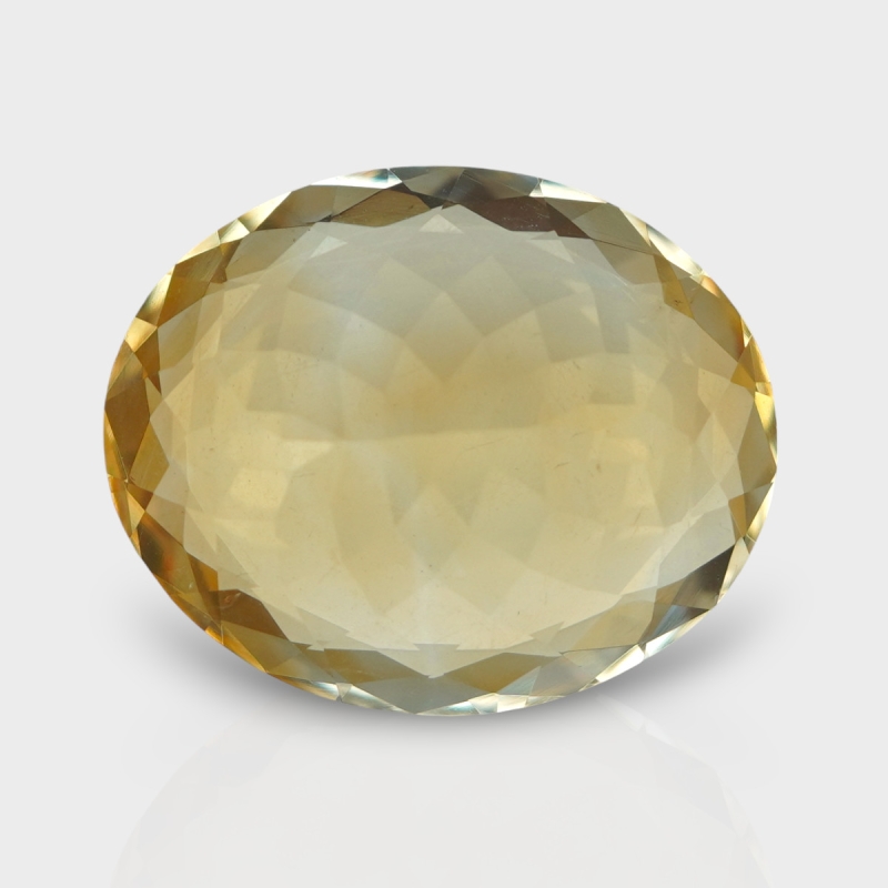 Citrine 18.80x15.40mm Faceted Oval AA Loose Gemstone - 181559