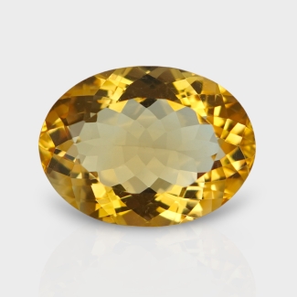 Citrine 17.70x13.20mm Faceted Oval AA Loose Gemstone - 181562