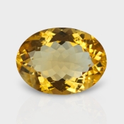 Citrine 17.70x13.20mm Faceted Oval AA Loose Gemstone - 181562