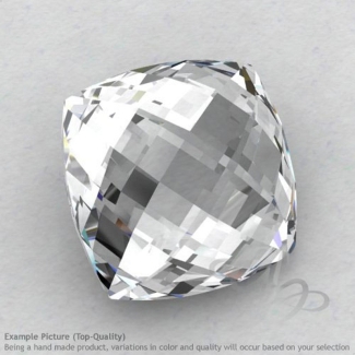 White Topaz Square Cushion Shape Calibrated Briolettes