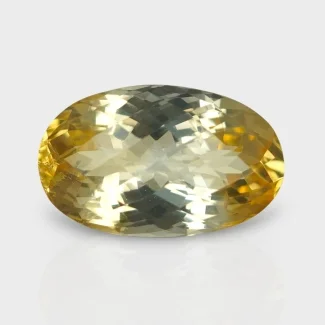 Citrine 19.41x12.04mm Checkerboard Oval AA Loose Gemstone - 180535