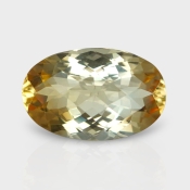 Citrine 16.80x10.88mm Checkerboard Oval AA Loose Gemstone - 180553