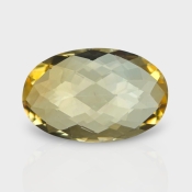 Citrine 16.80x10.88mm Checkerboard Oval AA Loose Gemstone - 180553