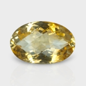Citrine 17.25x11.41mm Checkerboard Oval AA Loose Gemstone - 180556