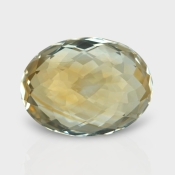 Citrine 17.87x13.37mm Checkerboard Oval AA Loose Gemstone - 180558