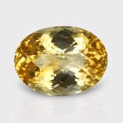 Citrine 17.87x13.37mm Checkerboard Oval AA Loose Gemstone - 180558