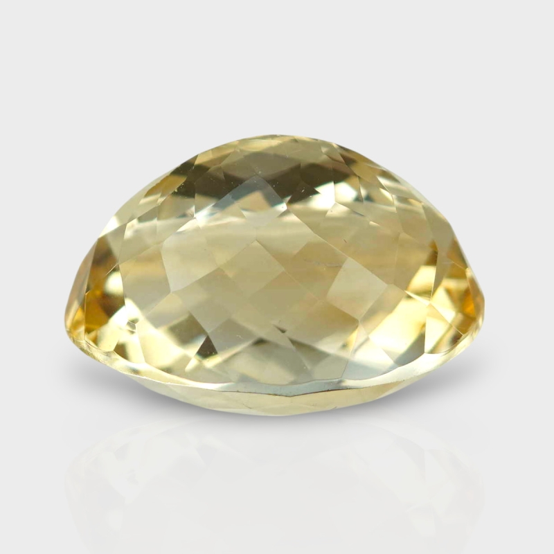 Citrine 17.87x13.37mm Checkerboard Oval AA Loose Gemstone - 180558