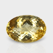 Citrine 20.50x14.25mm Checkerboard Oval AA Loose Gemstone - 180559