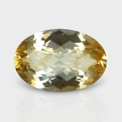 Citrine 17.78x12.22mm Checkerboard Oval AA Loose Gemstone - 180560