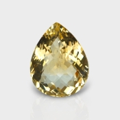 Citrine 20.10x15.87mm Checkerboard Pear AA Loose Gemstone - 180564