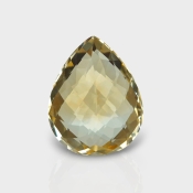 Citrine 20.10x15.87mm Checkerboard Pear AA Loose Gemstone - 180564
